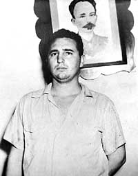 Fidel Castro durante el juicio a los asaltantes al Cuartel Moncada
