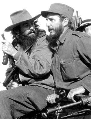 Fidel Castro Ruz y el Comandante Camilo Cienfuegos Gorriarán 