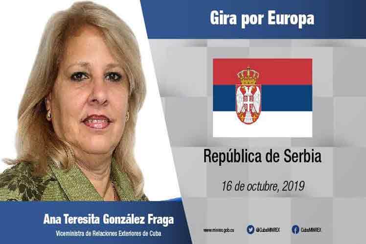 Cuban deputy foreign minister exchanges with Serbian authorities
