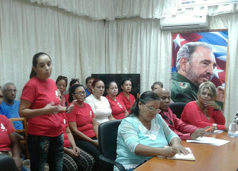 En Audio Debaten en Guantánamo convocatoria a Conferencia Nacional del Sindicato de la