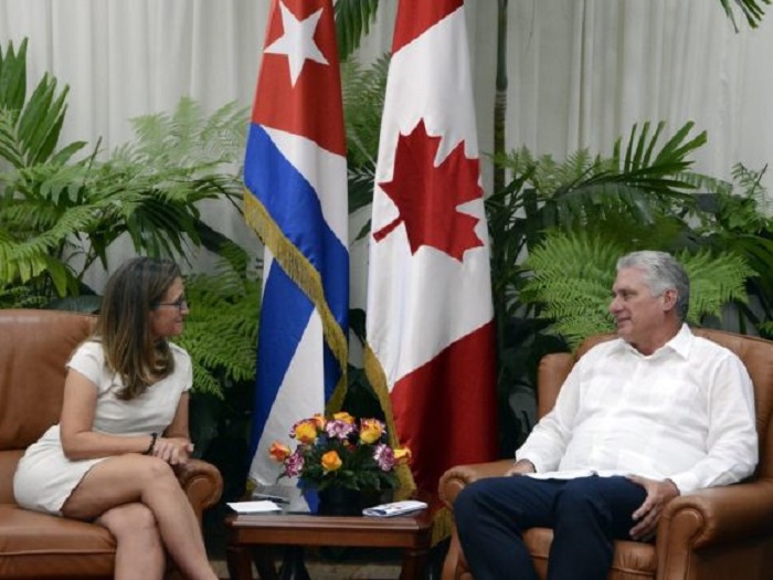 Diaz-Canel receives Canada's FM