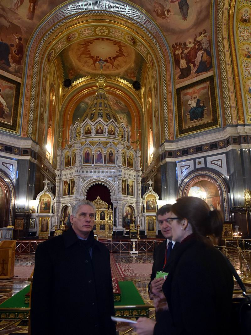 Recibe Patriarca de la Iglesia Ortodoxa Rusa a Díaz-Canel 