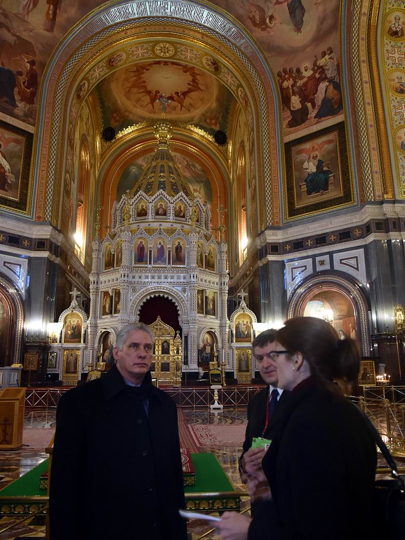 Recibe Patriarca de la Iglesia Ortodoxa Rusa a Díaz-Canel