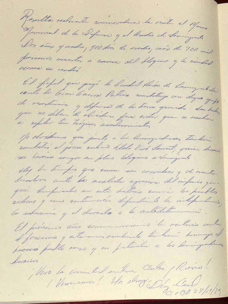 D�az-Canel emocionado ante el patrimonio hist�rico ruso