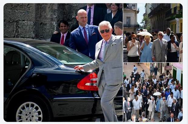 Prosigue realeza brit�nica actividades en Cuba