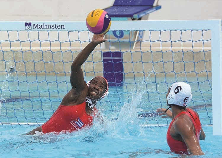  Cuban polo team against Canada in Brazilian Cup