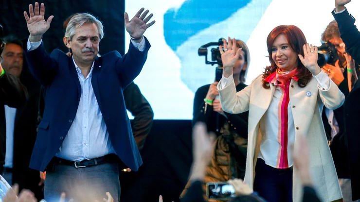 Cierran campa�a la f�rmula presidencial Alberto y Cristina Fern�ndez