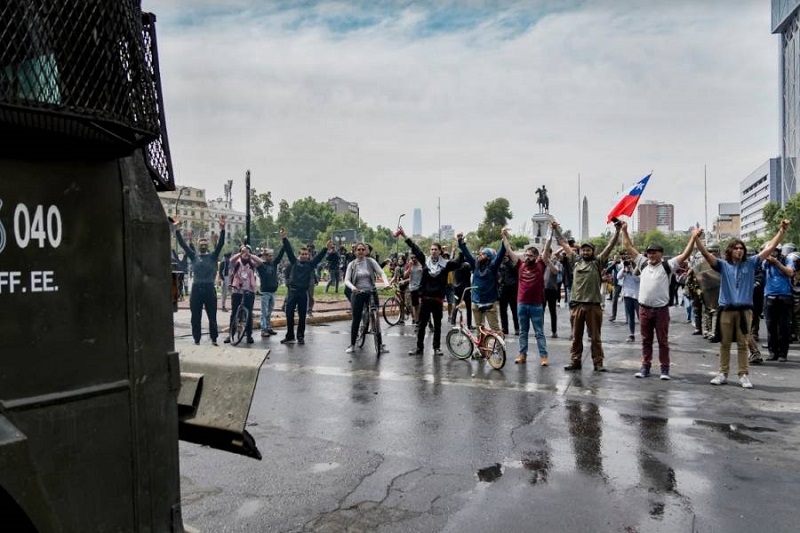 Llama el Gobierno de Chile al di�logo ante las protestas populares