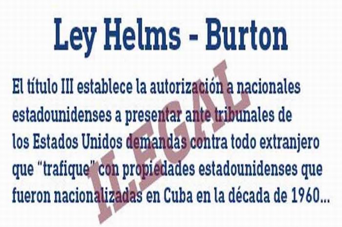 Ley Helms-Burton: pretexto de Washington