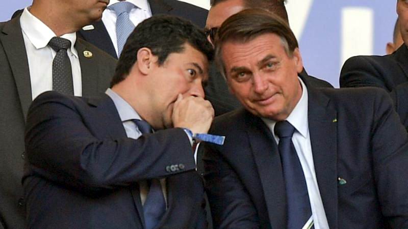 Sergio Moro y Jair Bolsonaro Sergio Moro y Jair Bolsonaro