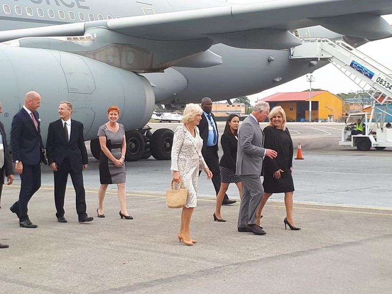 The Royal Highnesses arrived in Cuba