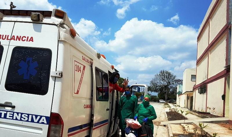 Altas médicas a pacientes con Covid-19 en Hospital Militar de Camagüey