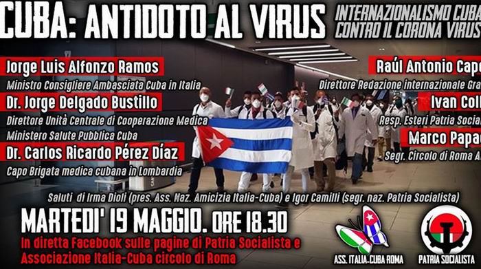 Italian solidarity groups call for online conference about Cuba and its internationalism