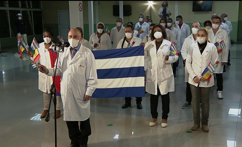 En la Patria, Brigada Médica Cubana que enfrentó la COVID-19 en Andorra