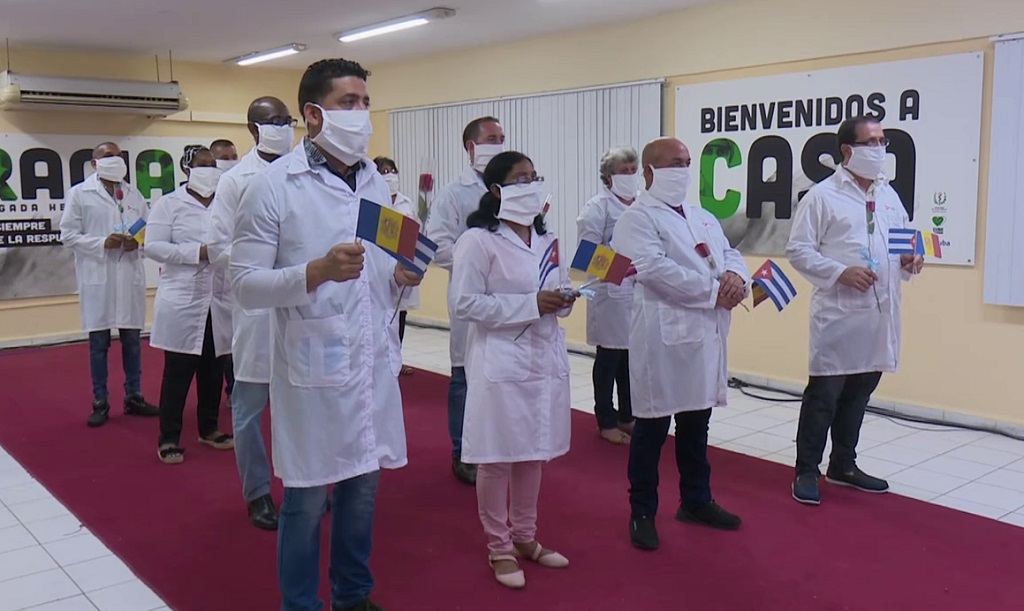 En la Patria, Brigada Médica Cubana que enfrentó la COVID-19 en Andorra