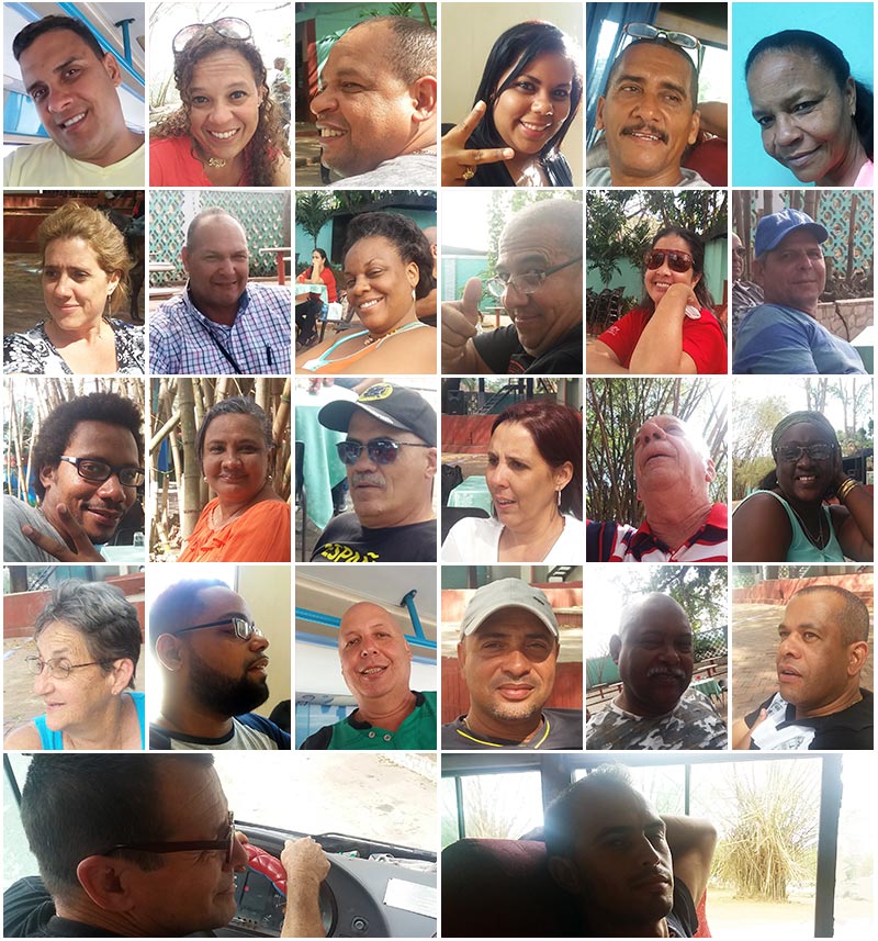 Grupo de trabajadores de Radio Rebelde que asistieron al recorrido por las provincias orientales. Foto: Mabel Pe�a