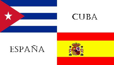Banderas Cuba-España
