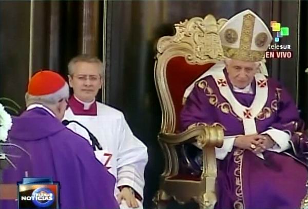 Benedicto XVI en Santa Misa de La Habana. Foto Radio Rebelde/Telesur