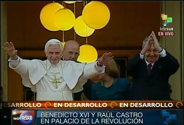 Raúl y Benedicto XVI