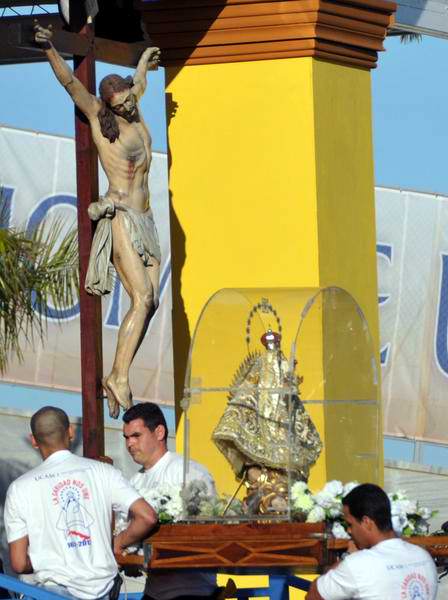 Virgen de la Caridad del Cobre en la Plaza de la Revolución José Martí, en La Habana, Cuba, para la Santa Misa que oficiada por el Papa Benedicto XVI, el 28 de marzo de 2012. Foto: Marcelino Vázquez Hernández