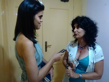 Dra. C. Patricia Pérez Ramos durante la entrevista