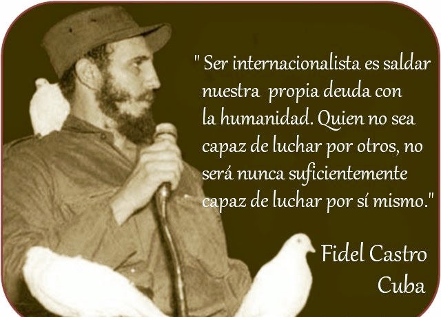 Los médicos cubanos rinden homenaje a Fidel 