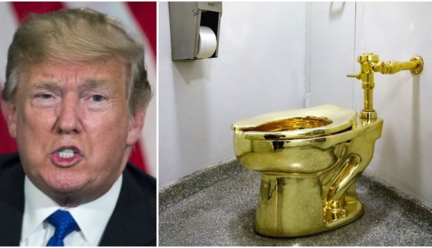 Trump solicita un cuadro de Van Gogh, pero en su lugar le env�an un inodoro de oro