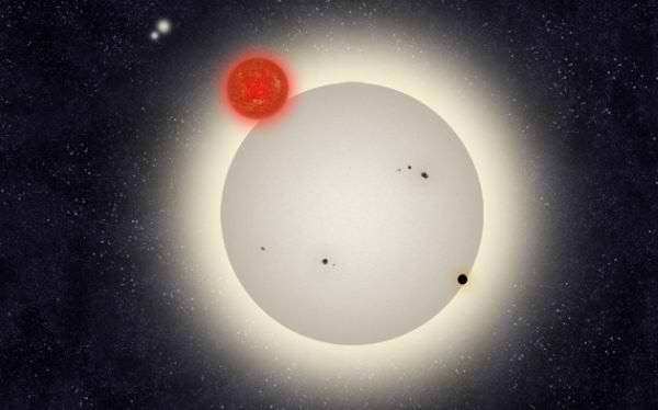 Descubren astrónomos estadounidenses un planeta con cuatro estrellas 