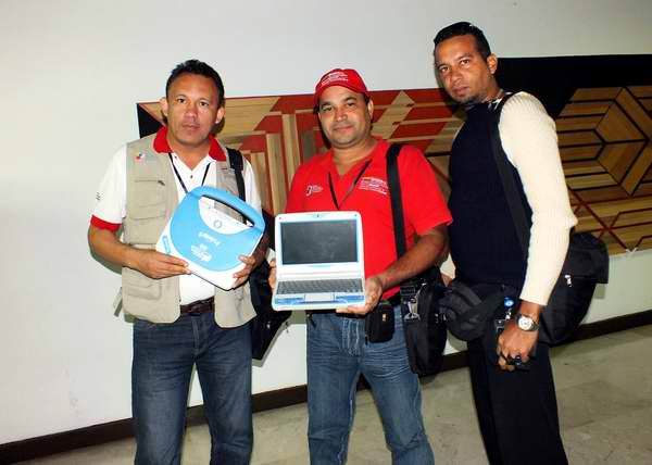 Creadores del proyecto educacional Canaima Educativo participaron en la Convención y Feria Internacional Informática 2013, Habana, Cuba, Foto: Abel Rojas.