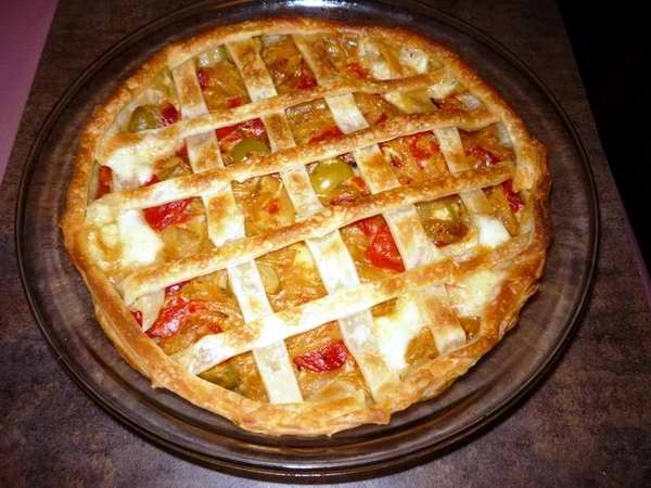 Tarta de cebolla acaramelada