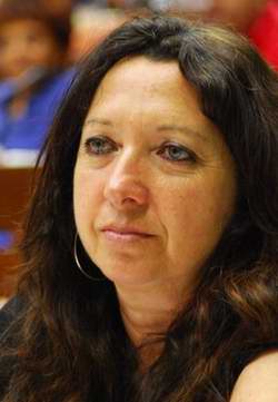 Alicia Jrapko, presidenta del Comité por la Liberación de Los Cinco