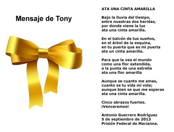 Ata una cinta amarilla, poema de Antono Guerrero. Fotomontaje:Sara Ata una cinta amarilla, poema de Antono Guerrero. Fotomontaje:Sara