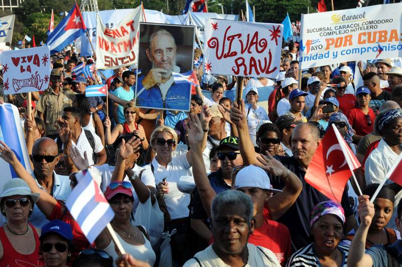 Cubans to celebrate May 1st. throughout the Island.