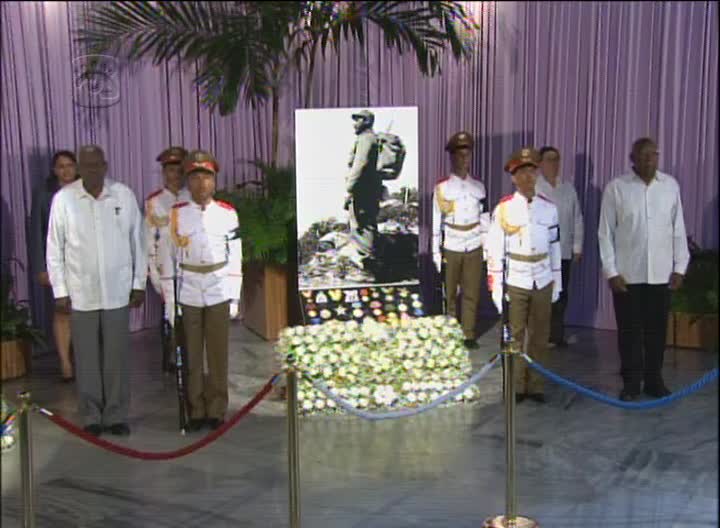 Última guardia de honor al líder de la Revolución, Fidel Castro