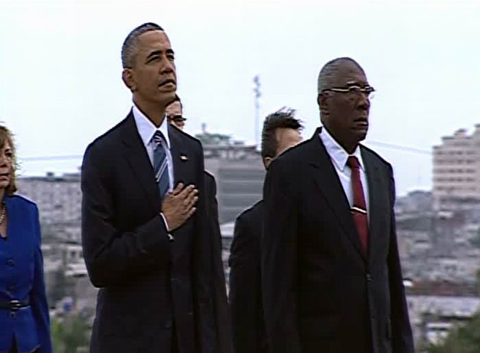 Barack Obama deposita ofrenda floral a Jos� Mart� en La Habana 