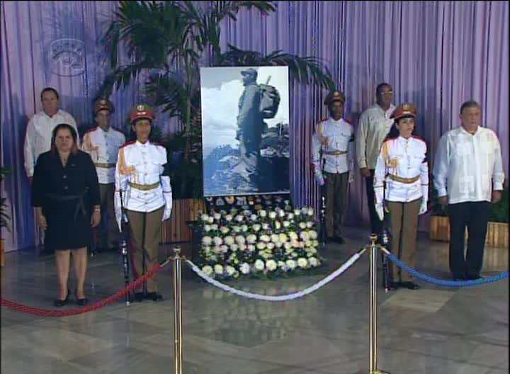 Última guardia de honor al líder de la Revolución, Fidel Castro