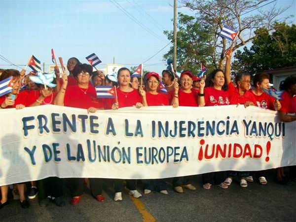 Desfile del 1ro. de Mayo en Matanzas (Foto Corresponsal Rebelde)