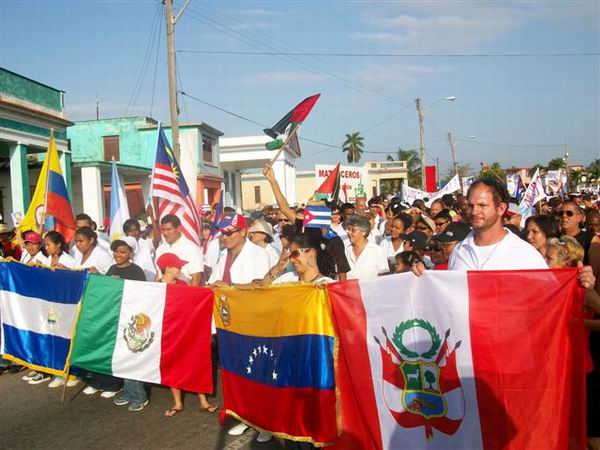 Desfile por el 1ro. de Mayo en Matanzas (Foto Corresponsal Rebelde)