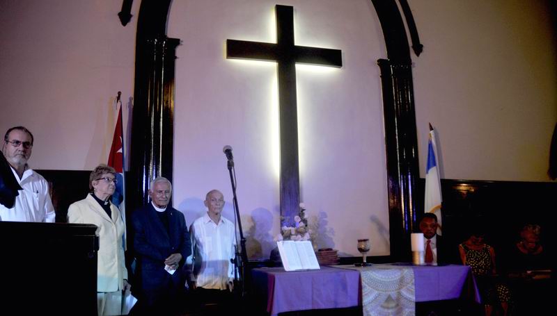 Tributo a Fidel en la Primera Iglesia Presbiteriana Reformada de La Habana, en Cuba, el 1 de diciembre de 2016. ACN FOTO/ Oriol de la Cruz 
