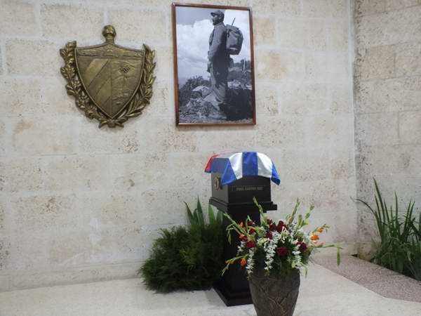 En el Salón Jimaguayú de la Plaza de la Revolución en Camagüey reposaron las cenizas de Fidel a su paso por Camagüey 
