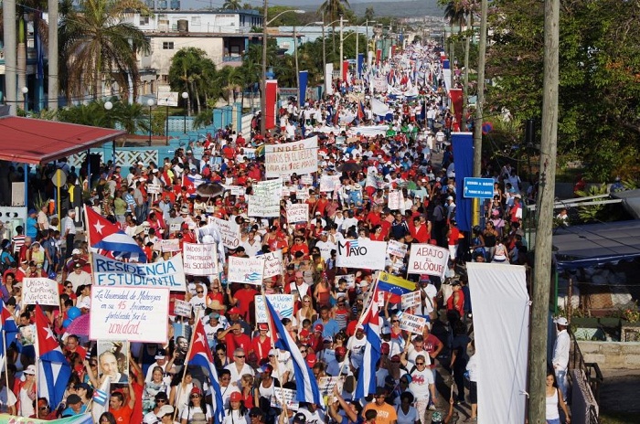 La fortaleza de un Primero de Mayo en Matanzas 