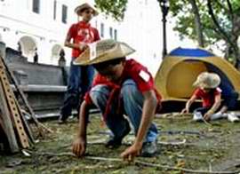Acampada pioneril en Cuba. Acampada pioneril en Cuba.