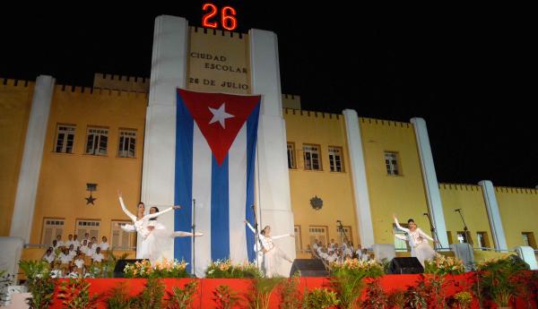 Asalto Simb�lico a la antigua fortaleza del Cuartel Moncada