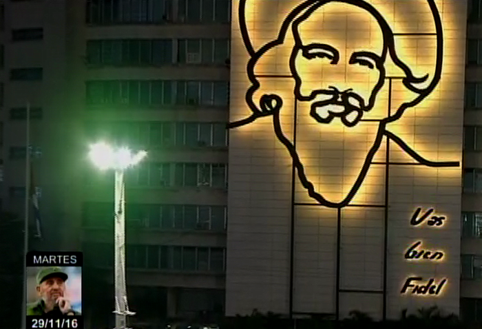 Homenaje póstumo a Fidel Castro en la Plaza de la Revolución