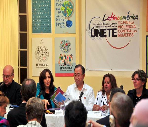 Ban Ki-moon visita Centro Nacional de Educaci�n Sexual en Cuba. Foto Ricardo L�pez Hevia