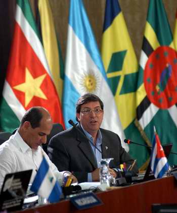 Bruno Rodríguez en reunión de cancilleres en Caracas. Foto AIN Bruno Rodríguez en reunión de cancilleres en Caracas. Foto AIN