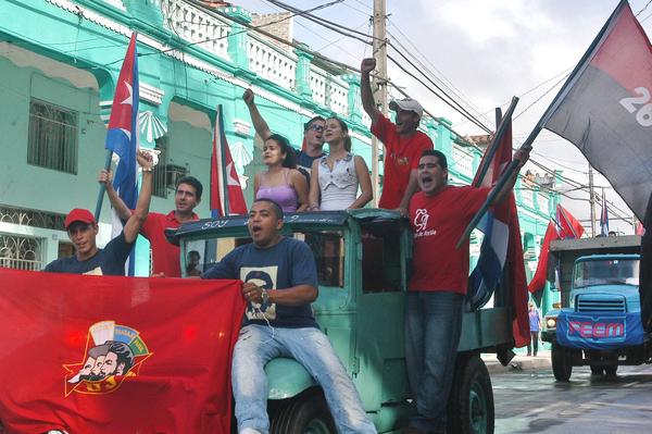 Caravana de la Libertad tras su paso por Ciego de Ávila 
