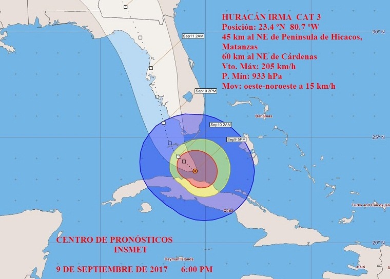 Cuba extiende estado de alarma a más provincias por impacto de Irma Cuba extiende estado de alarma a más provincias por impacto de Irma