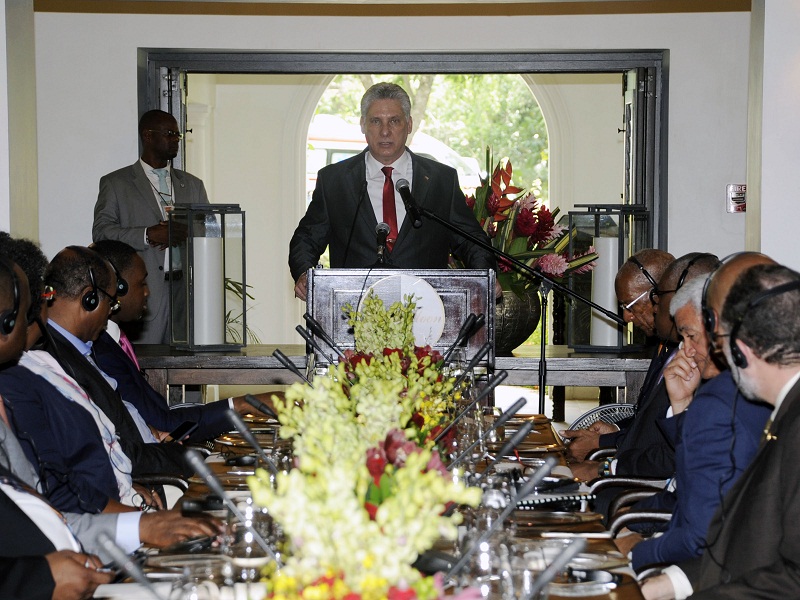 Trasmite Díaz-Canel saludo de Raúl a líderes caribeños (+Audio)