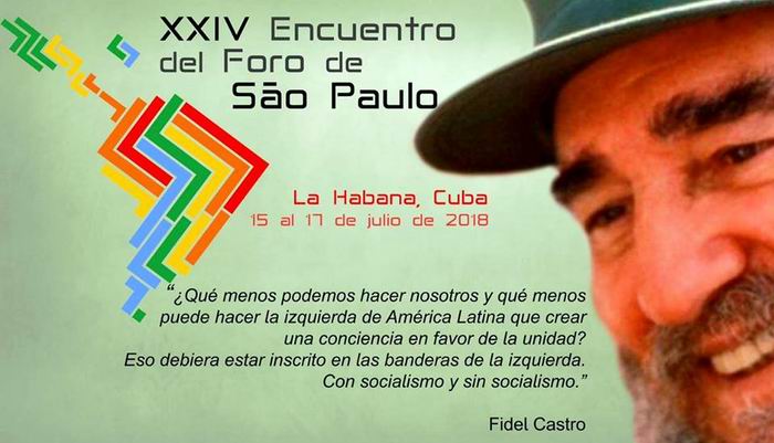 Foro de Sao Paulo dedica jornada al pensamiento de Fidel Castro 
